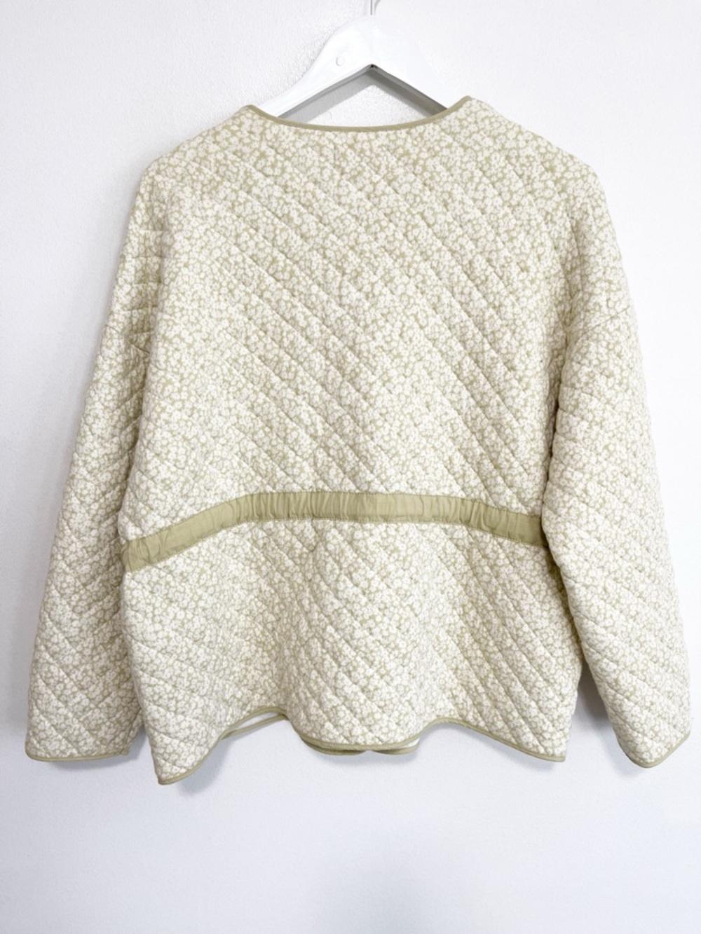 BOGO! Madewell Quilted Jacquard Jacket in Daisy Blooms Green Size Medium - Picture 8 of 11